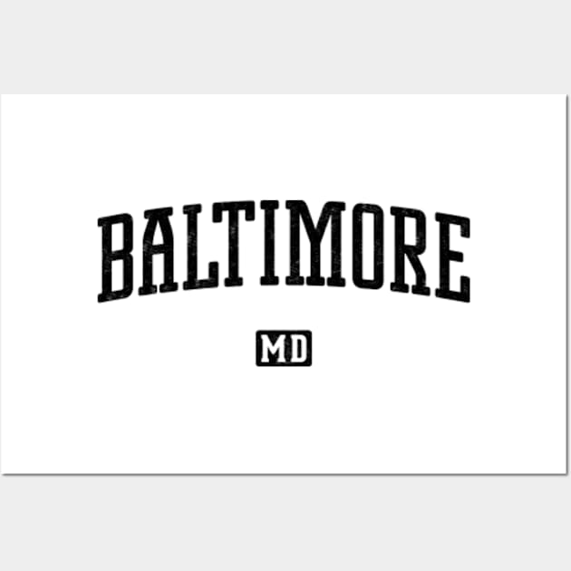 Baltimore Maryland Vintage Wall Art by Vicinity